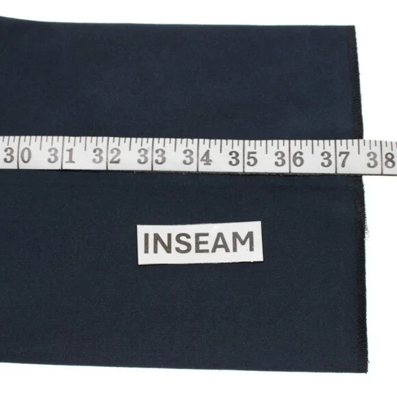 Hiltl NWT Chinos / Casual Pants Size 34 US Dayne In Solid Blue Cotton Blend